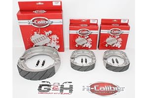 HI-CALIBER POWERSPORTS PARTS QUALITY WATER GROOVED FRONT & REAR BRAKE SHOES + SPRINGS for ALL the 1989-2004 Suzuki LT LTF 160 Quadrunner Four-wheelers