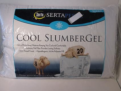 Sertapedic Cool Slumber Gel Pillow Set Of 2 Queen 20 X 30