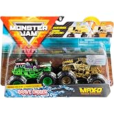 Monster Jam, Official Grave Digger vs. Max D Color-Changing Die-Cast Monster Trucks, 1:64 Scale
