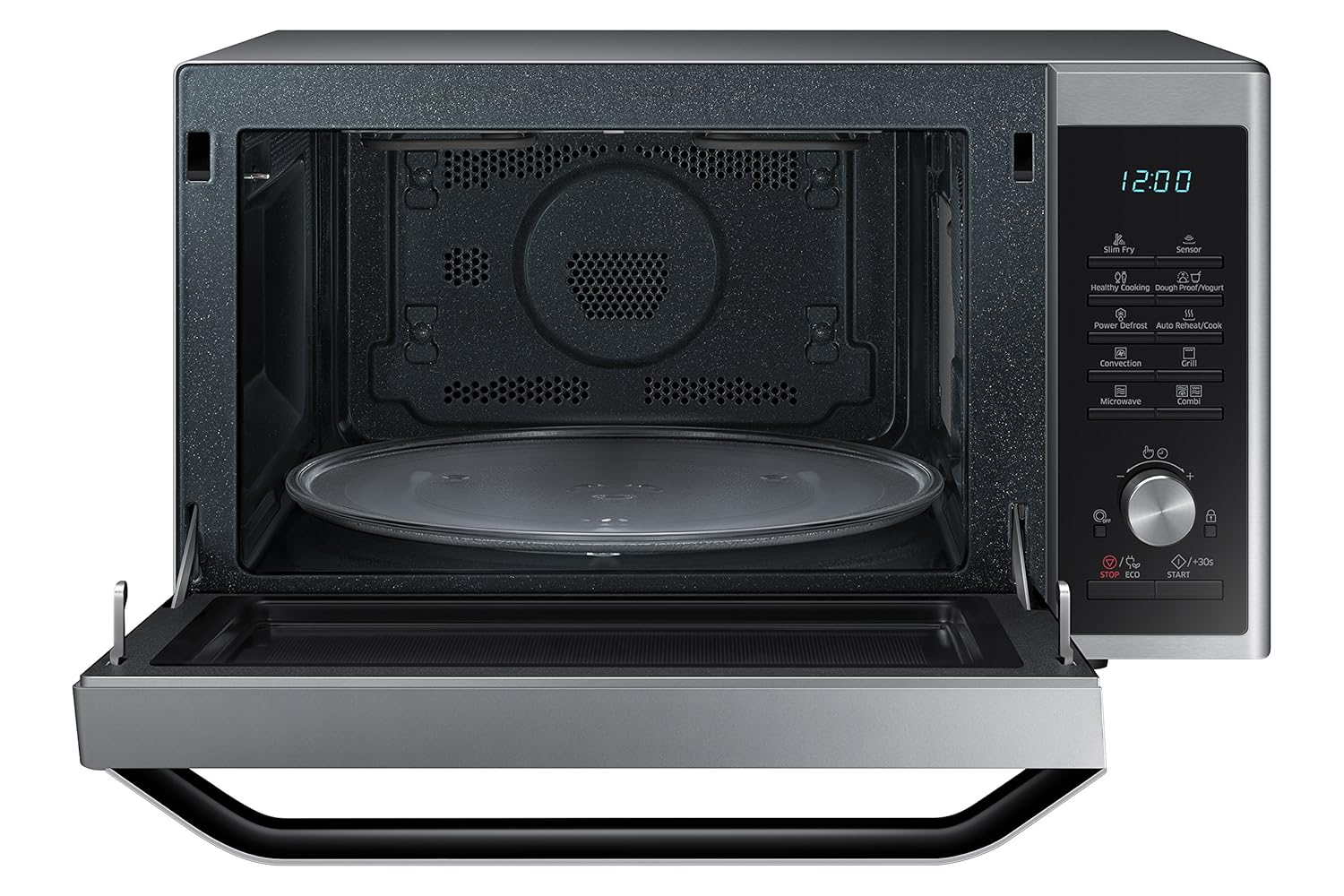 Samsung MC32J7055CT - Microondas con función de horno y grill, color negro y gris