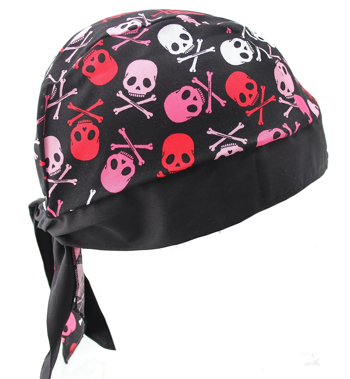 Hiphopville Ladies Skull & Crossbones Pink Biker Skull Cap