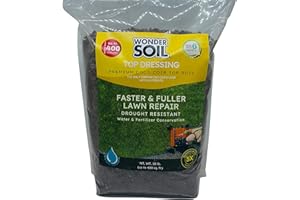 WONDER SOIL Premium Nutrient Rich Lawn Top Dressing Turf Expanding Coco Coir Mix – 10 LB Covers up to 400 sq. ft. – Grow Thicker Greener Grass in Drought Heat Conditions – Save Water, Seed, & Fertilizer