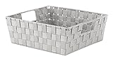 Whitmor Woven Strap Shelf Tote Moonstruck Gray