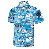 Hawaiian Shirt for Men, Beach Shirts for Mens Short