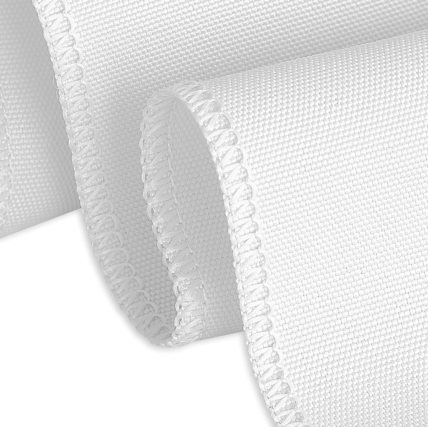 LinenTablecloth 108-Inch Round Polyester Tablecloth White: Home & Kitchen