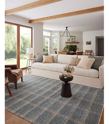 Amazon.com: Loloi Angela Rose Ember Blue/Beige 7'-10
