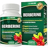 EzyAbsorb Gluten-Free Berberine 500mg, 90 veggie capsules for Blood Sugar Support /w LA-3 AMPK Metabolic Activator