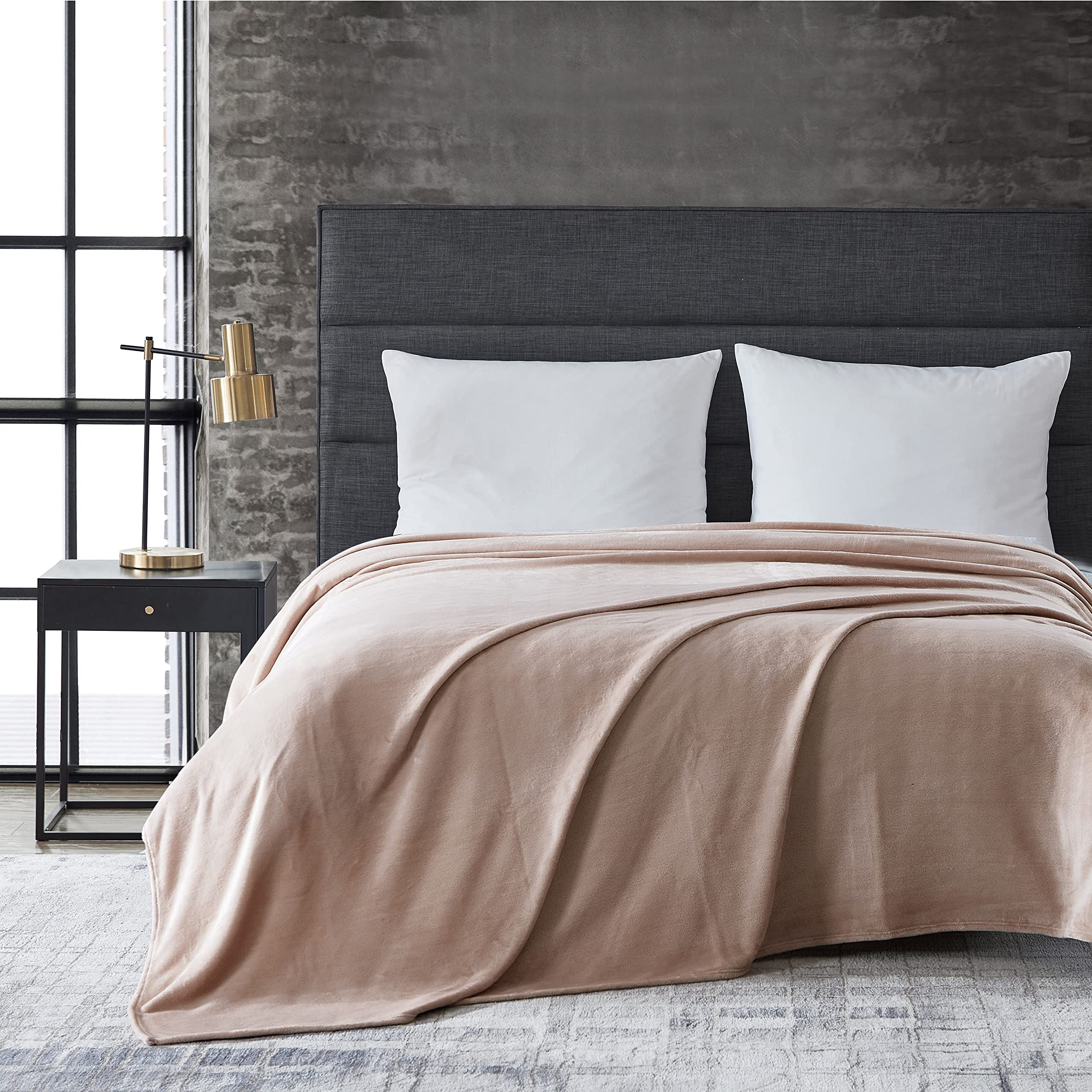 Photo 1 of Kenneth Cole - Twin Blanket, Plush Fleece Bedding, Cozy Home Decor for All Seasons (Solid Pink, Twin)