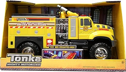 tonka yellow fire truck