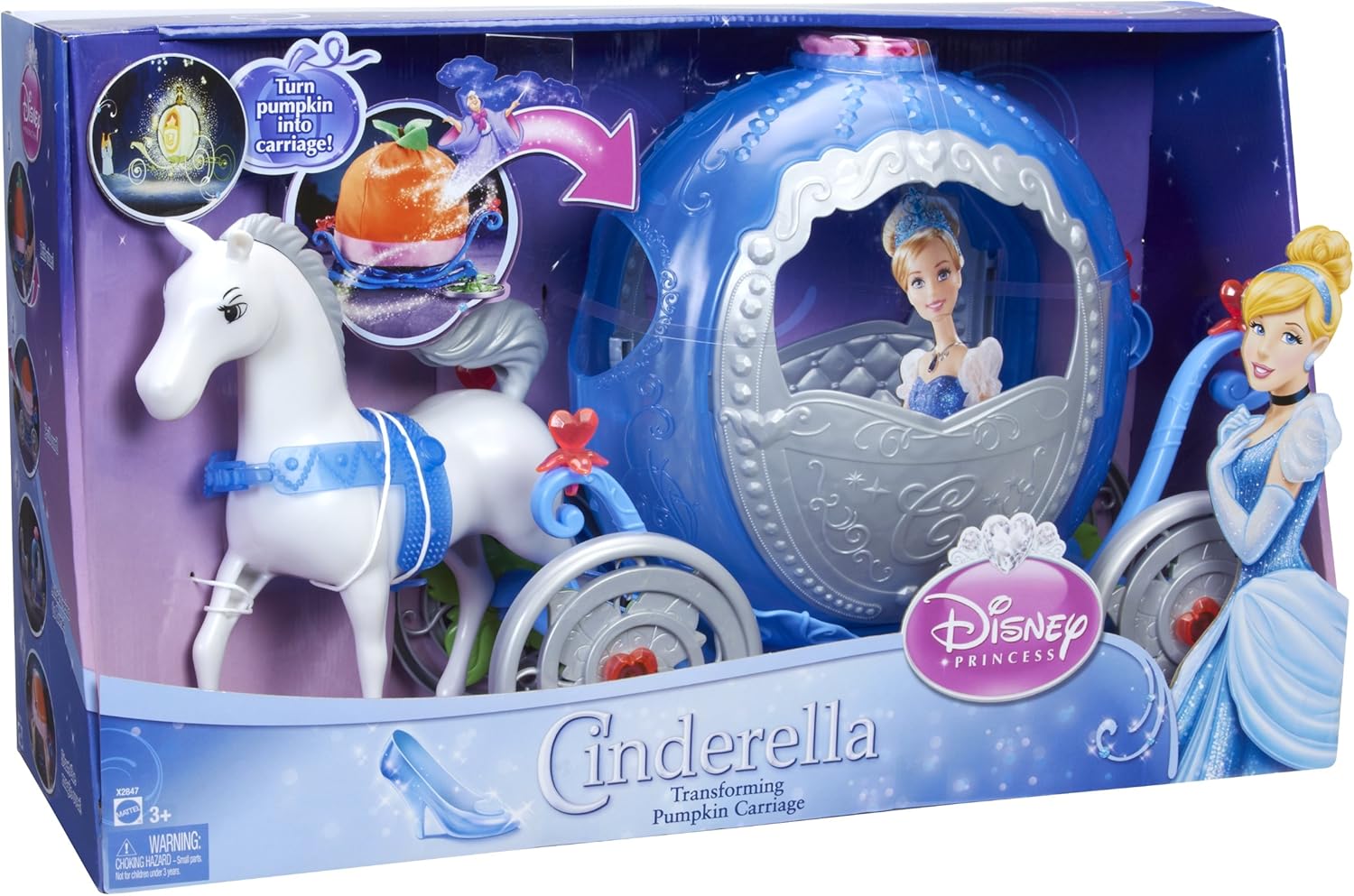 disney princess cinderella transforming carriage