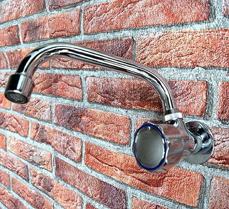 Soytich Wand-Schwenkventil Mit 260mm Auslauf - Chrom Messing Für Küche, Keller & Garten