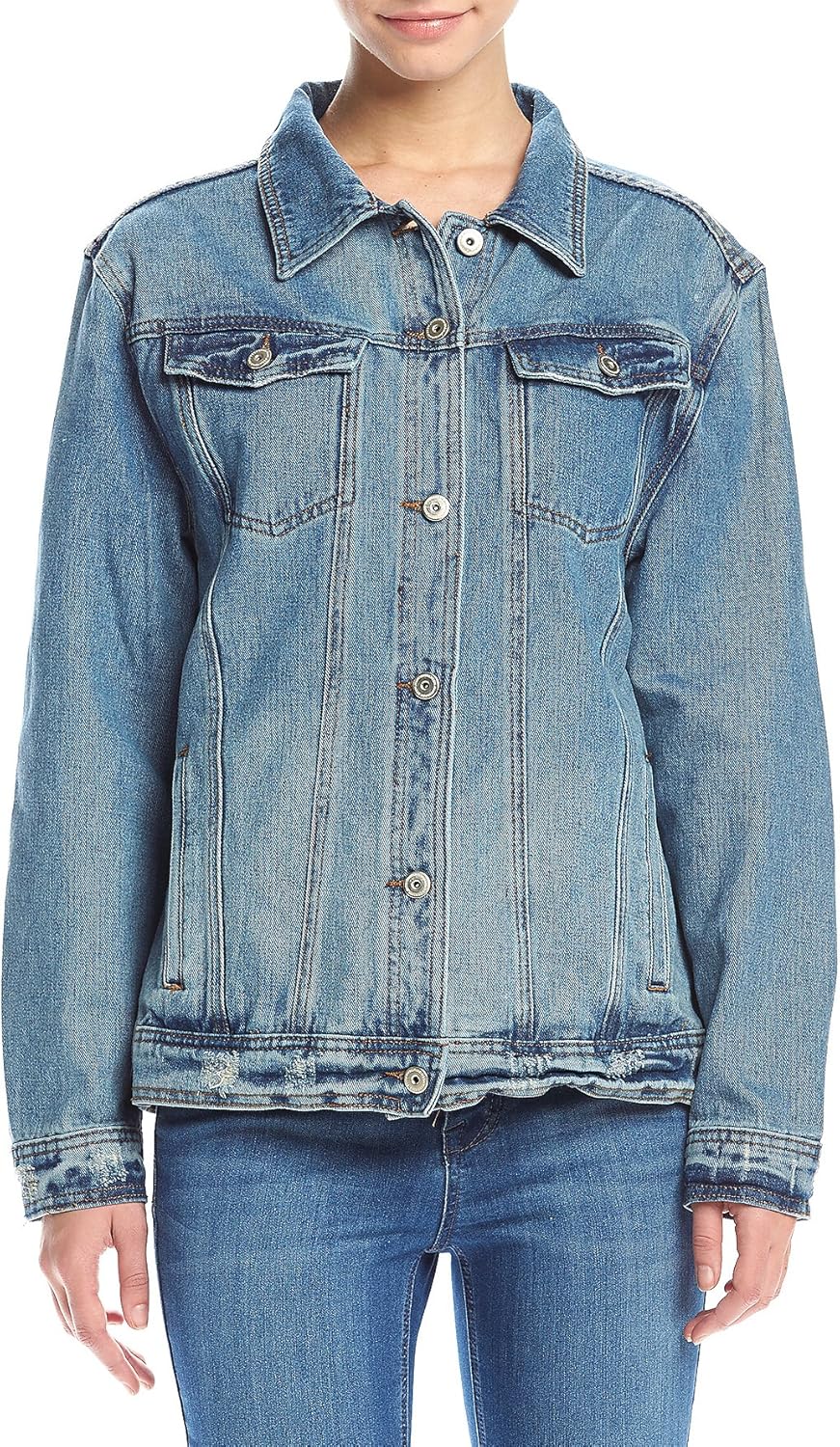 not your girl denim jacket