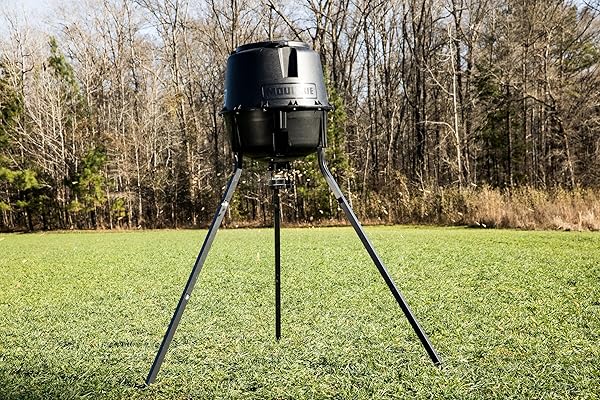 MOULTRIE DEER FEEDER STANDARD – 200 LB. PROGRAMMABLE GAME FEEDER – REMOTE-CONTROLLED WILDLIFE FEEDER – MOULTRIE APP COMPATIBLE