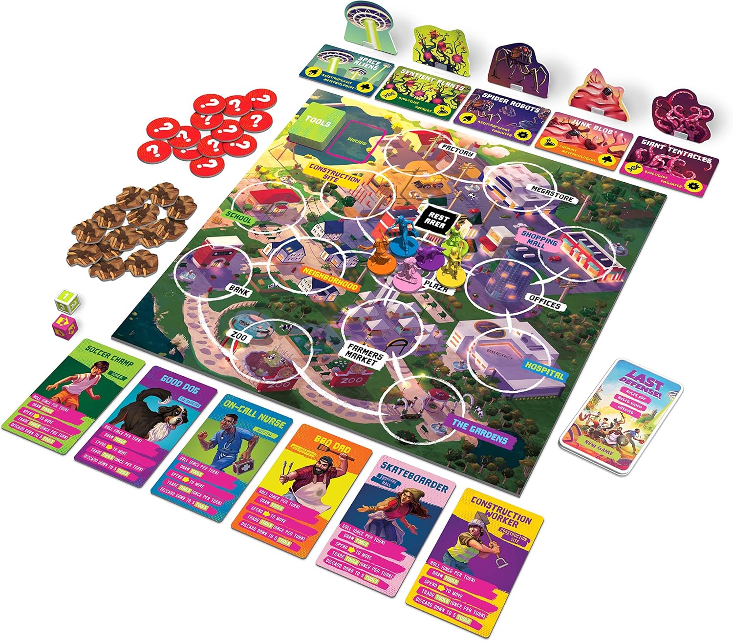 Funko Games Funko Board Signature Last Defense Game, Light Strategy Board Game for Children & Adults (Ages 10+), 2-4 Players - Image 4