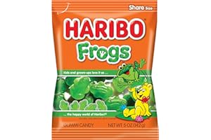 Haribo Gummi Candy, Frogs, 5 Ounce