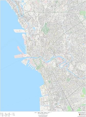 Amazon Com Manila Philippines 36 X 48 Laminated Wall Map Office Products Amazon Com Manila Philippines 36 X 48 Laminated Wall Map Office Products