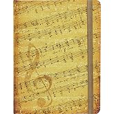 Music Journal (pages alternate between staves and lines)