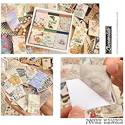 6 Sets 300 Pcs Washi Stickers Set Vintage Aesthetic