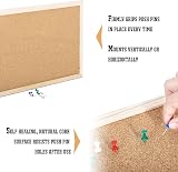 KAV Cork Notice Board 600x900mm Classic Wood Frame Office Memo School with 6 view 2