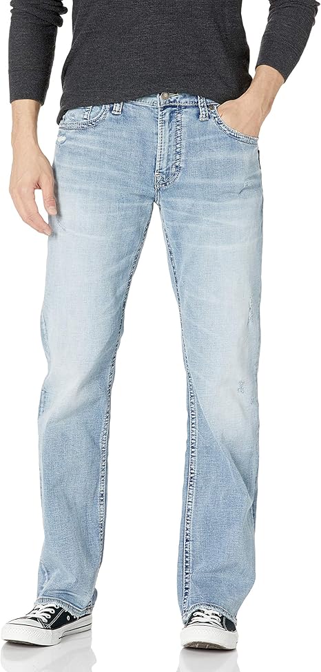 silver mens jeans