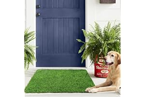 ZHIYUNMATFC 30×18 Artificial Grass Non-Slip Door Mat,Truf Grass Front Door Rugs, Fake Grass Mat for Dogs,Realistic Grass Turf for Entrance,Patio,Garden,Balcony,Home Decor