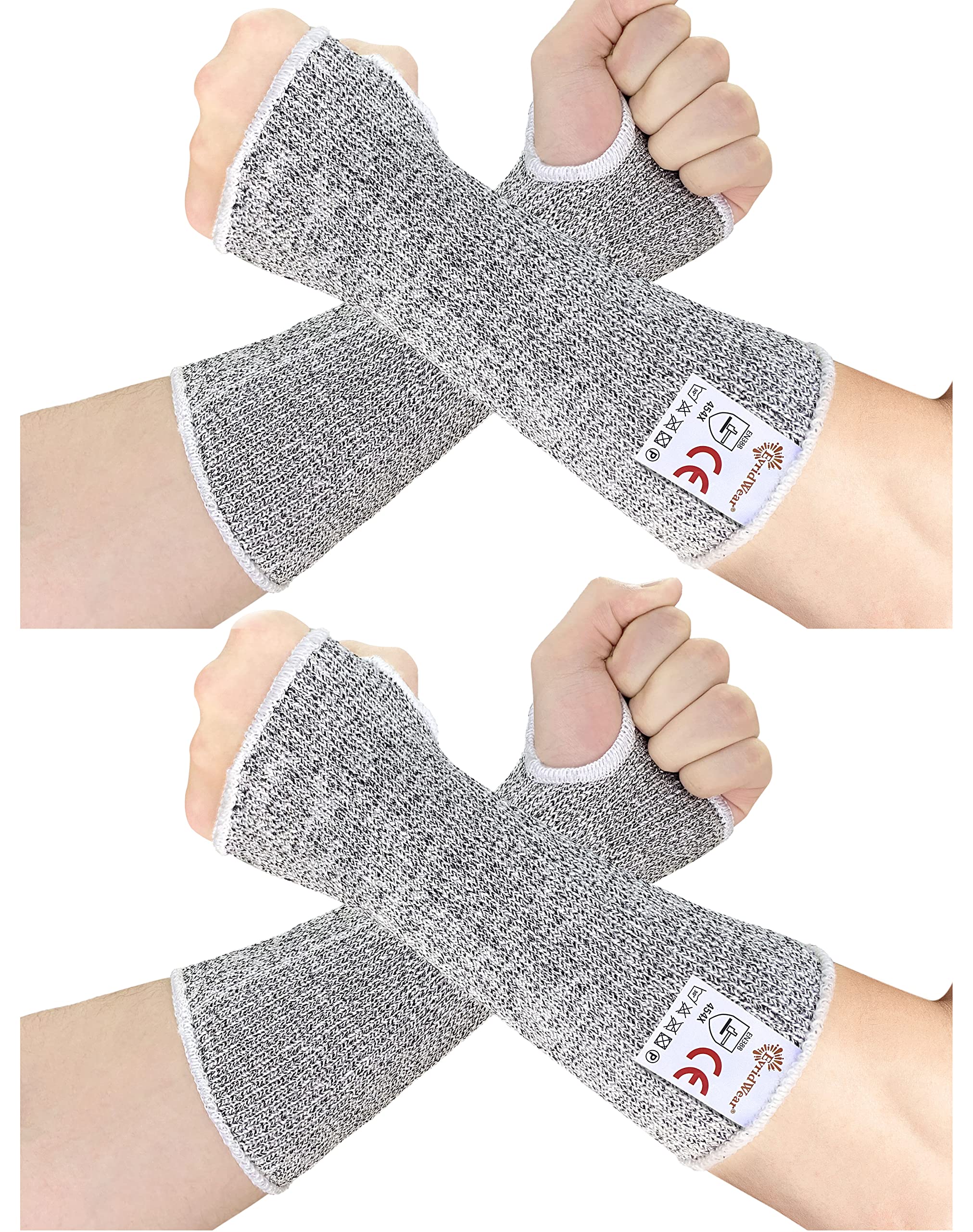 Evridwear Arm Protectors for Thin Skin and Bruising Cut Resistant Arm Sleeves Arm Guards Protective Sleeves for Men Women