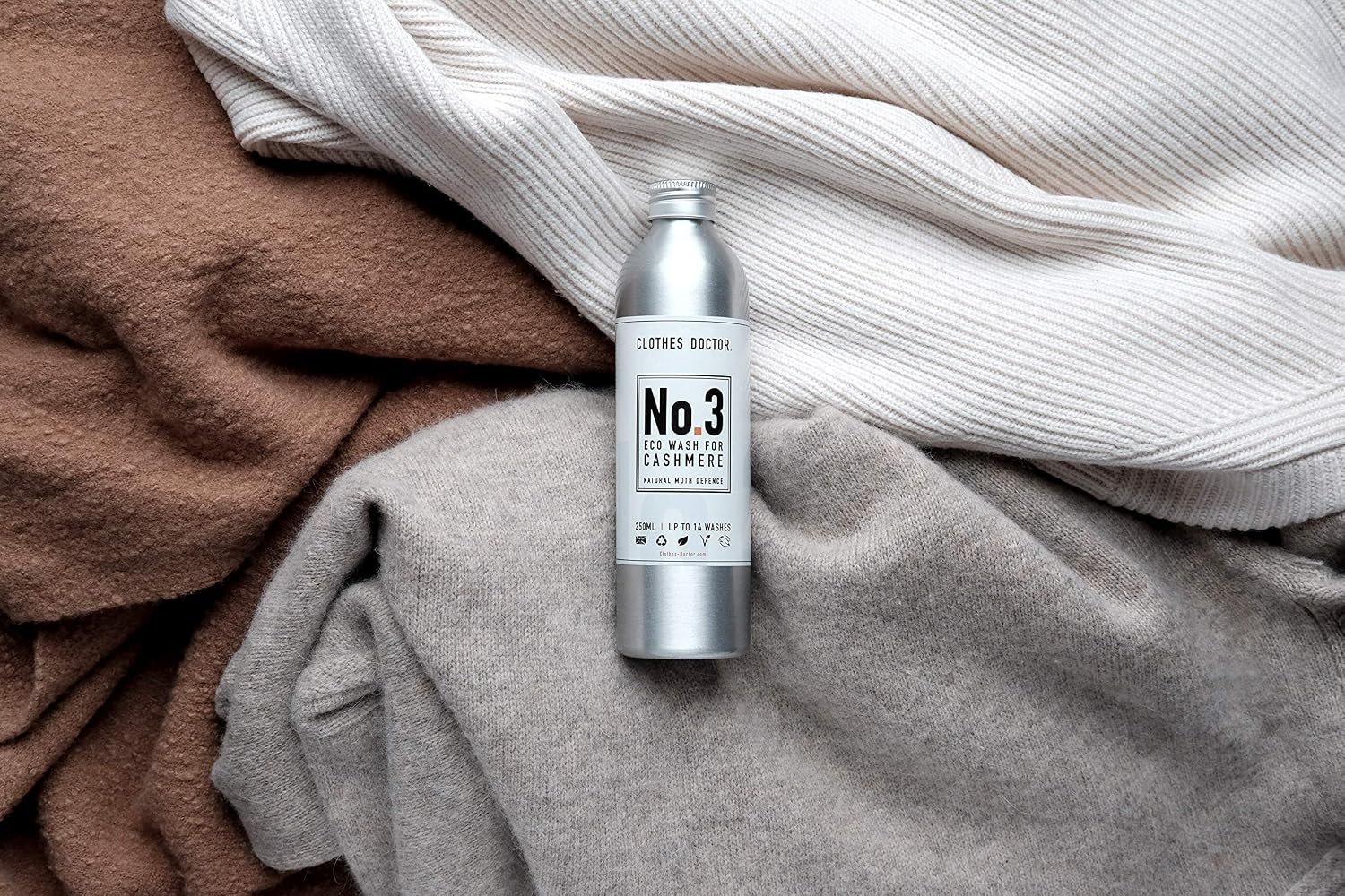 Cashmere and Wool Eco Wash by Clothes Doctor Laundry Detergent Liquid Gentle Washing Machine and Hand Wash Safe Nourish and Protect Your Knitwear and Delicate Fabrics 250ml 16 Washes - Image 3