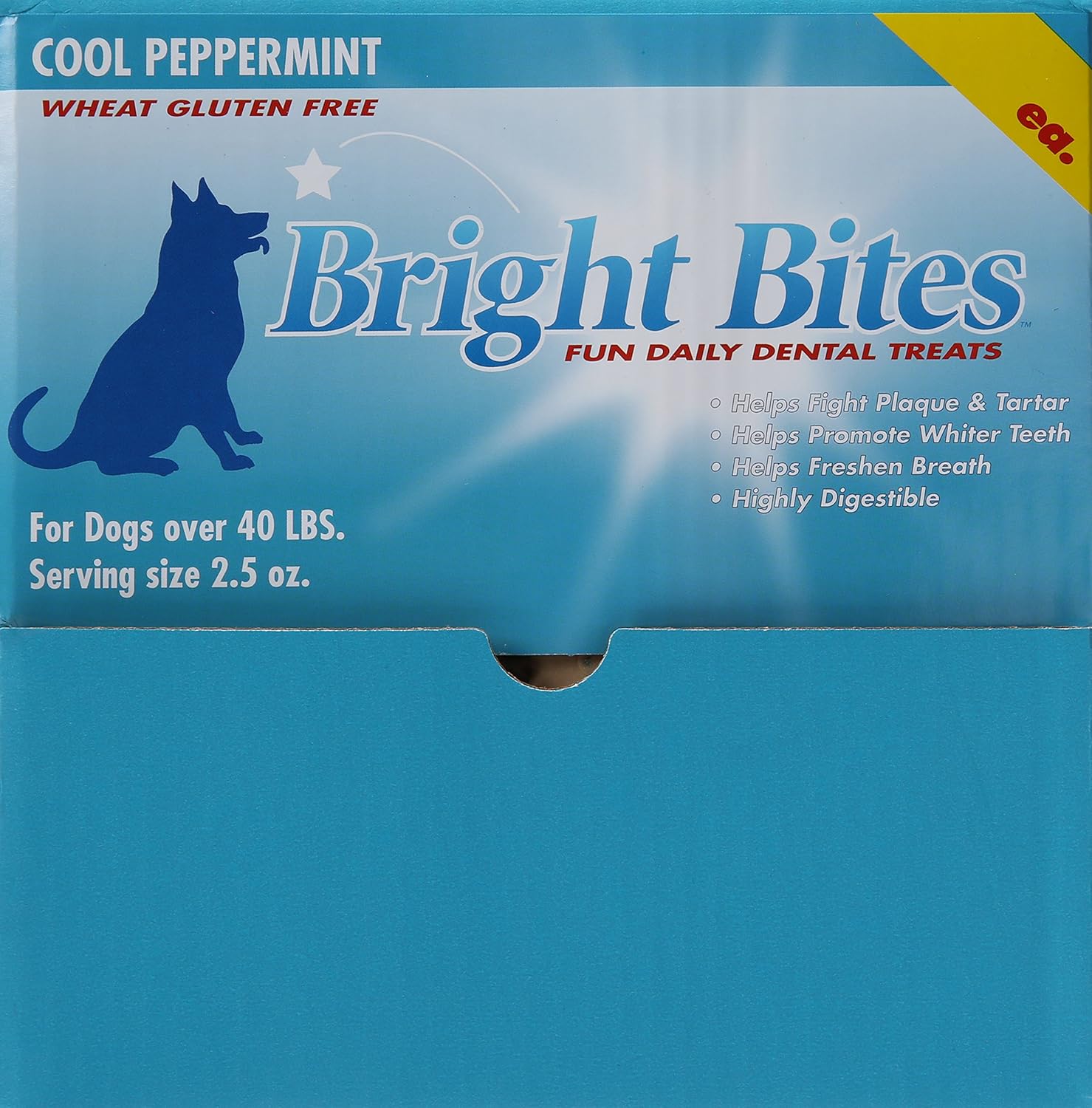 Bright Bites Daily Dental Dog Treats, Cool Peppermint Large, 5 Pound Box Amazon.ca Pet Supplies