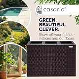 CASARIA Large Tall Rattan Flower Pot Planter with 3 Inner Pots Brown 83x30.5x60 view 4