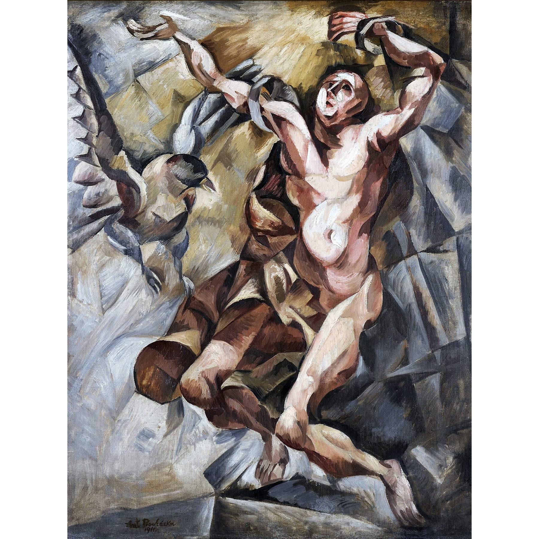 Prochazka Prometheus Greek Myth Painting Large Wall Art Print Canvas Premium Mural