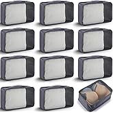 Woanger 12 Pcs Small Packing Cubes for Travel, Light Packing Cubes for Suitcases Mesh Luggage Organizer Bags Travel Accessori