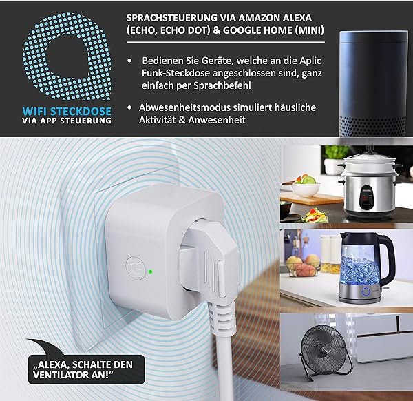 CSL Computer 722304433722 CSL   Enchufe WiFi para Amazon Alexa Google Home Blanco 1x