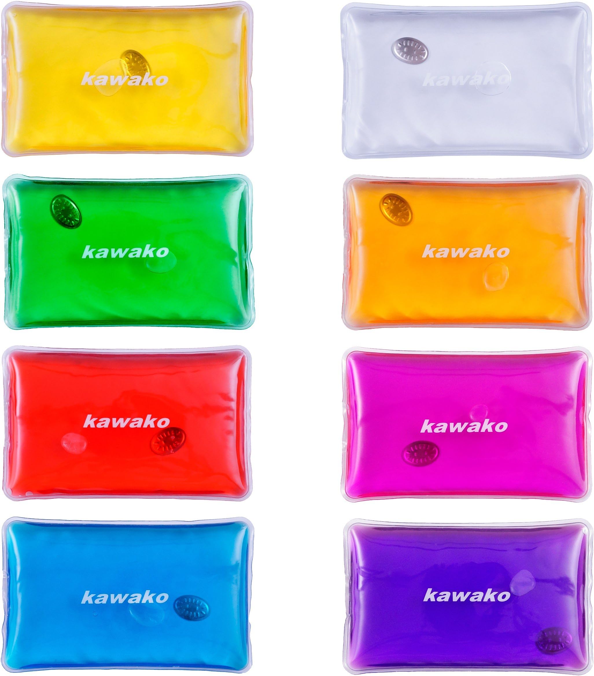 8-piece set of multi-coloured pocket warmers