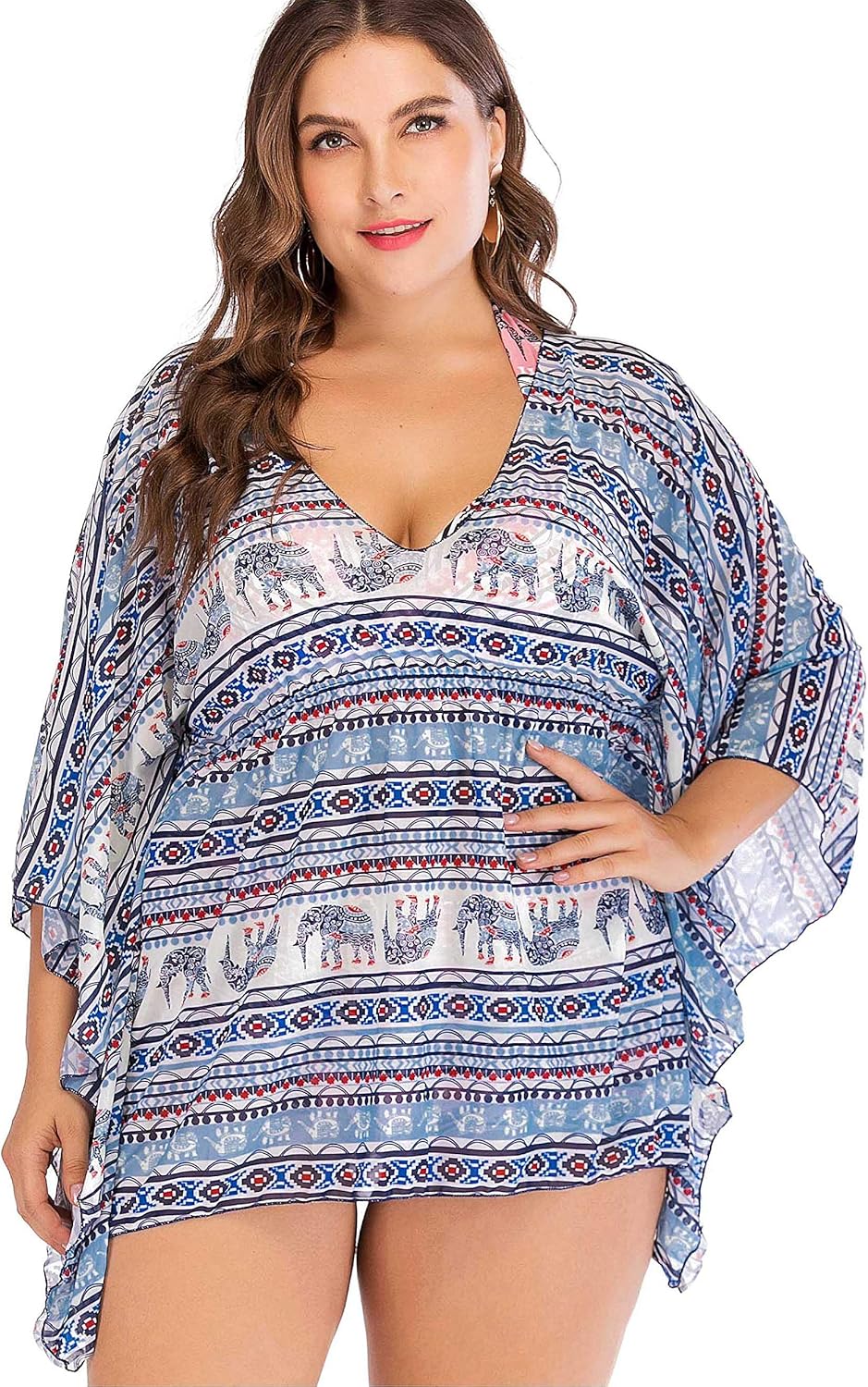 amazon plus size swim cover up