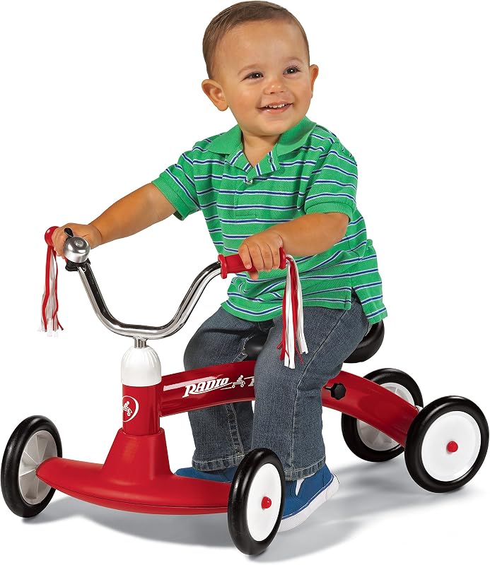 Arrasta-te, brinquedo vermelho para crianças dos 1 aos 3 anos