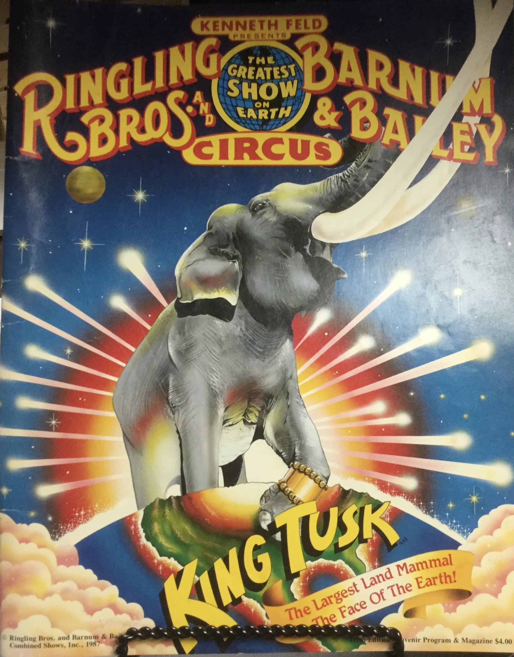 Ringling Bros And Barnum Bailey Circus King Tusk 117th Edition