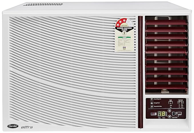 Carrier 1.5 Ton 3 Star Window AC (CACW18EA3W, White)