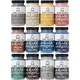 FolkArt Home Decor Ultra Matte Chalk Finish Acrylic Craft Paint Set Formulated for No-Prep Application, Designed for Beginners and Artists 8 Fl Oz (Pack of 12)