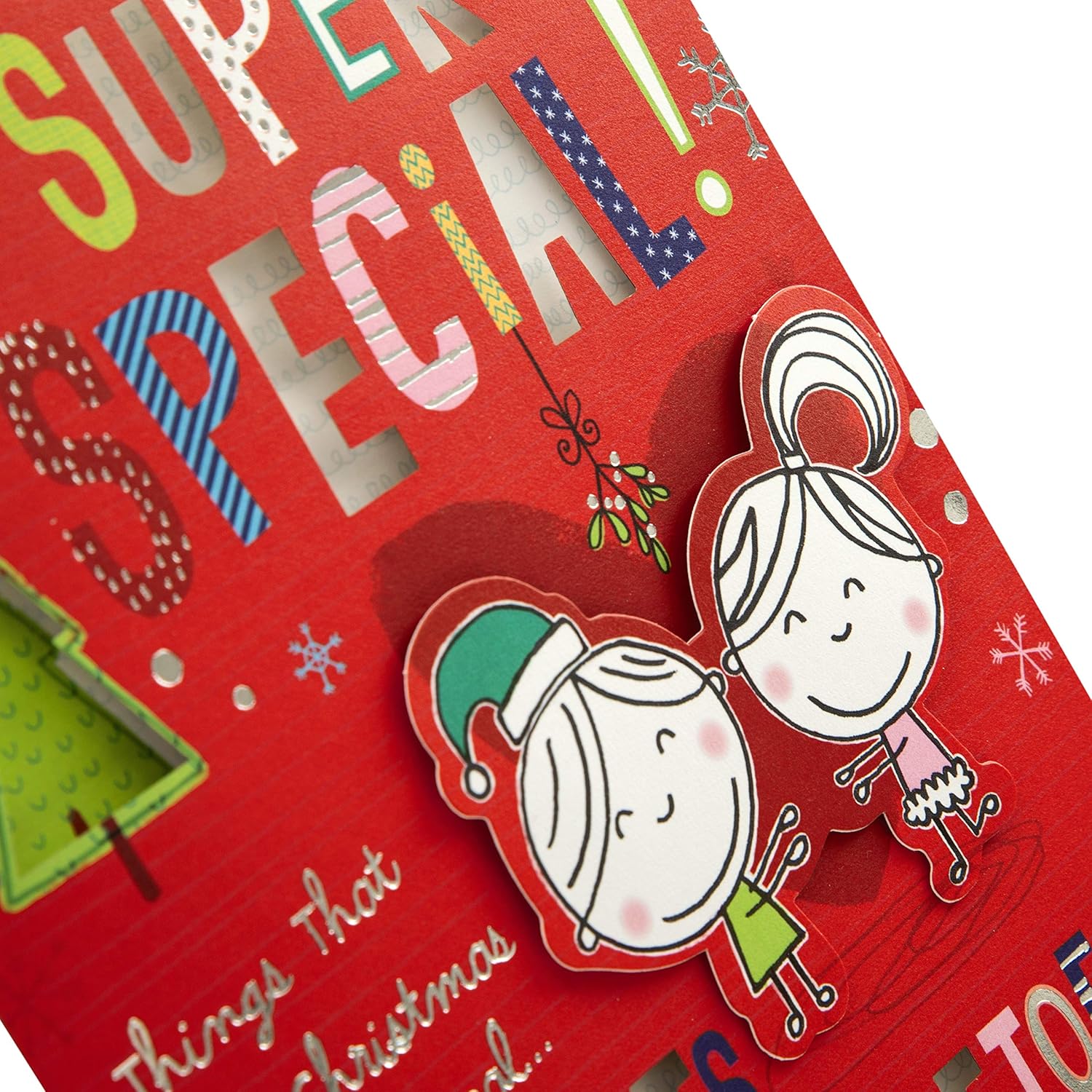 Christmas Card for Someone Special from Hallmark - Fun Character Design, Red, 22.8cm x 15.9cm - Image 4