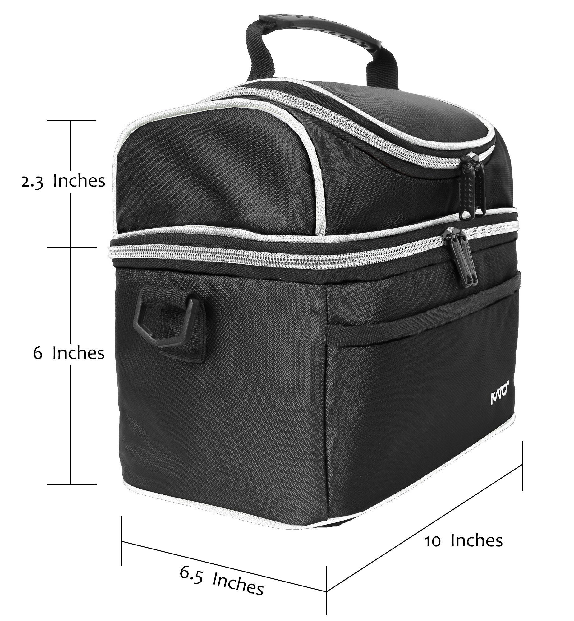 Kato Insulated Lunch Bag, Leakproof Bento Thermos Cooler Bag For Men