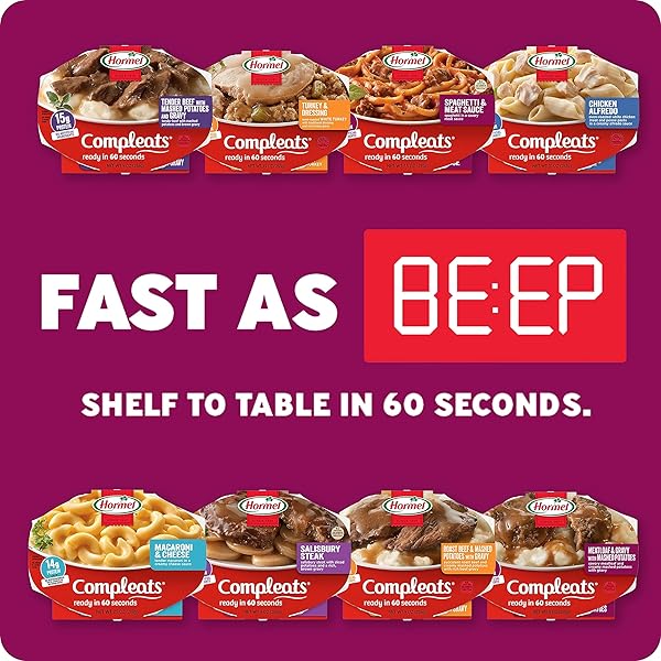 HORMEL COMPLEATS SWEDISH MEATBALLS MICROWAVE TRAY, 9