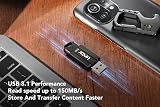 Lexar JumpDrive S80 128GB USB 3.1 Flash Drive Retractable, AES-256 view 2