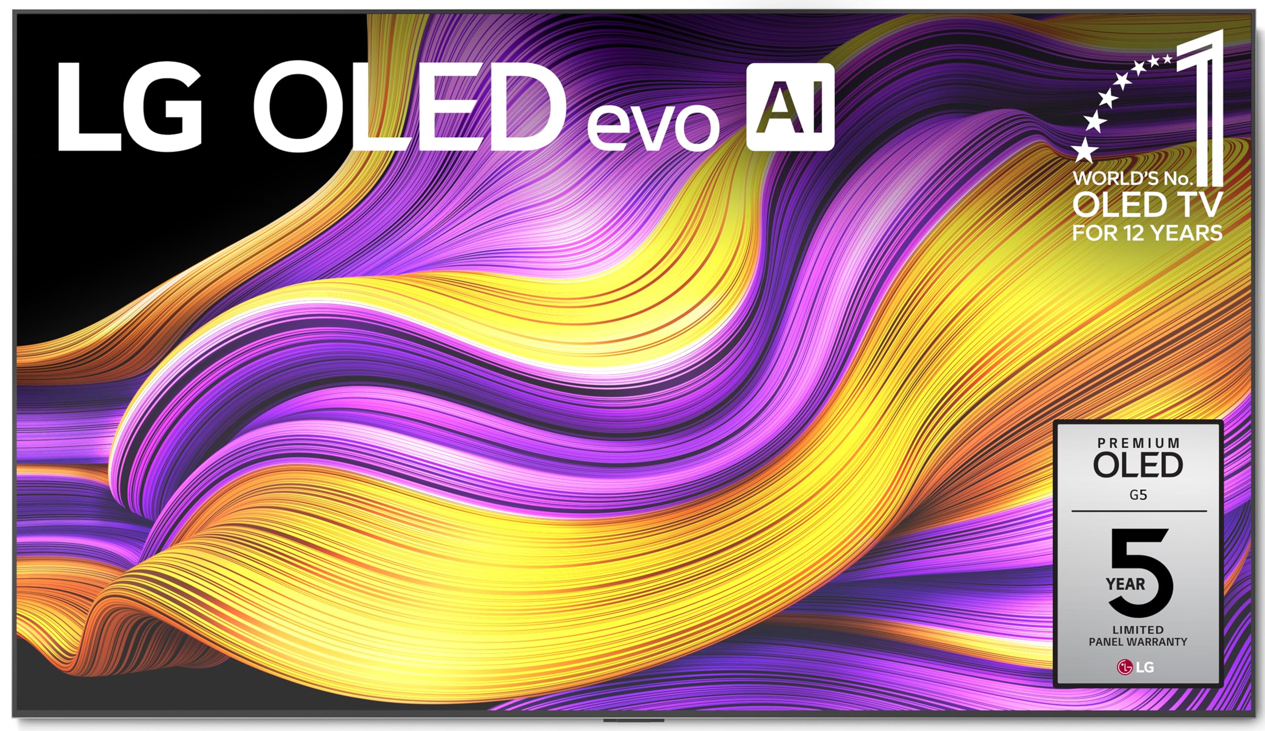 Photo 1 of LG 77-Inch Class OLED evo AI 4K G5 Series Smart TV w/Dolby Atmos, Dolby Vision, HDR10, AI Super Upscaling 4K, Filmmaker Mode, Wow Orchestra, Alexa Built-in (OLED77G5WUA, 2025)