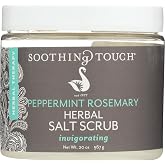 Soothing Touch Herbal Salt Scrub, Peppermint Rosemary - 20 Oz