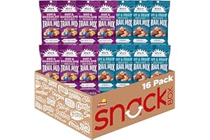 Nut Harvest, Trail Mix Variety Pack, 2.25 Ounce (Pack of 16)