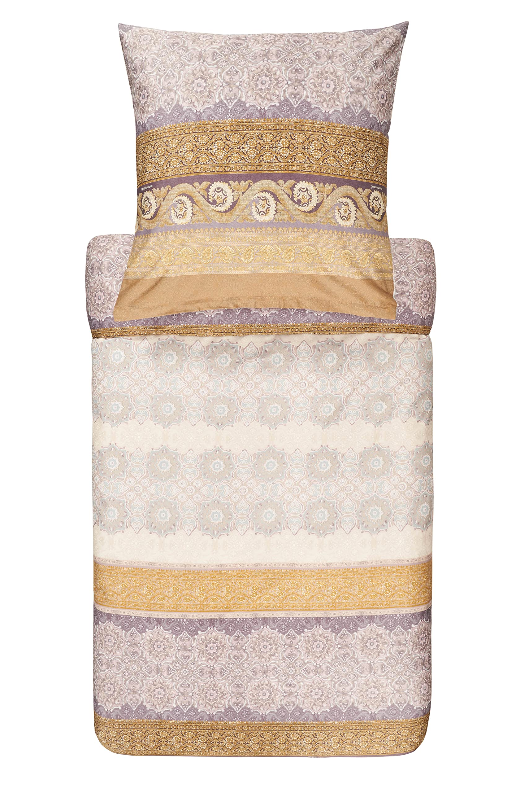 Bassetti Bed Linen Cotton Beige 155 x 220 cm 2