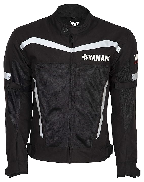 Yamaha Riding Jacket (Black, L) Amazon.in Car & Motorbike