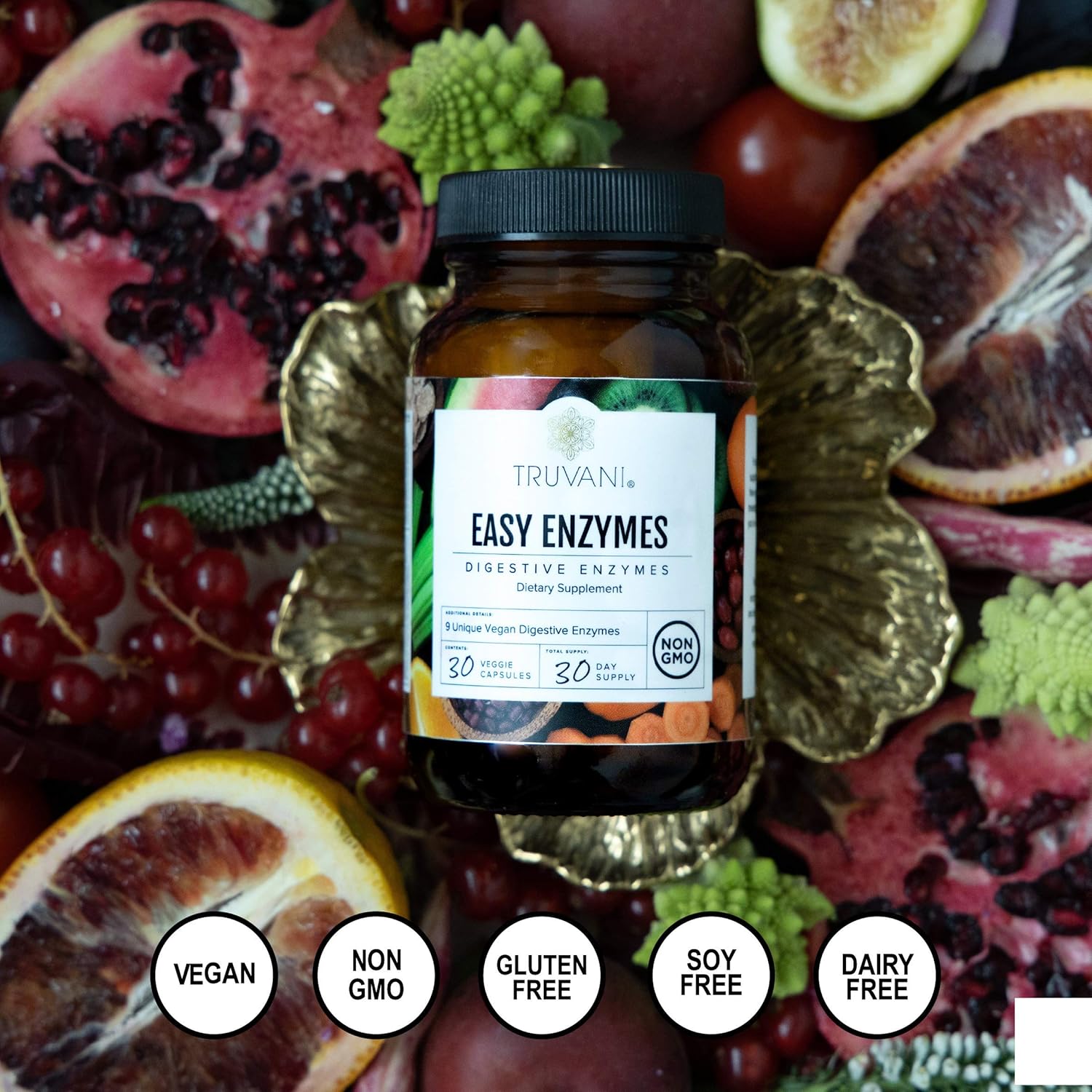 Truvani Digestive Enzymes 9 Enzyme Blend #vegan #digestive #enzymes Truvani Digestive Enzymes 9 Enzyme Blend