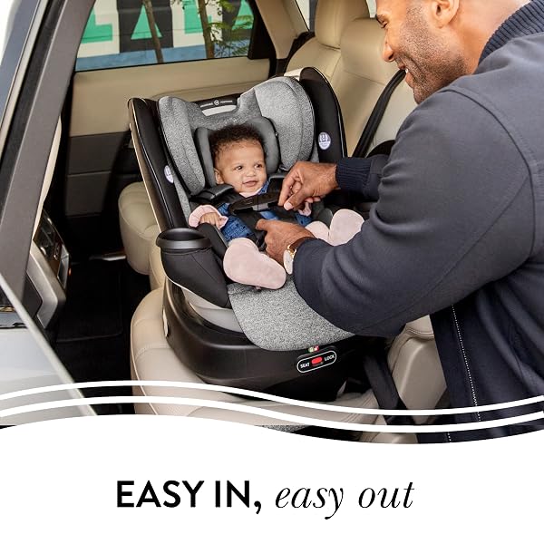 EVENFLO REVOLVE360 EXTEND CONVERTIBLE CAR SEAT WITH 360 DEGREE ROTATION, EXTENDED REAR-FACING, FORWARD-FACING, BOOSTER MODE, AND SECURE LATCH INSTALL, AINSLEY