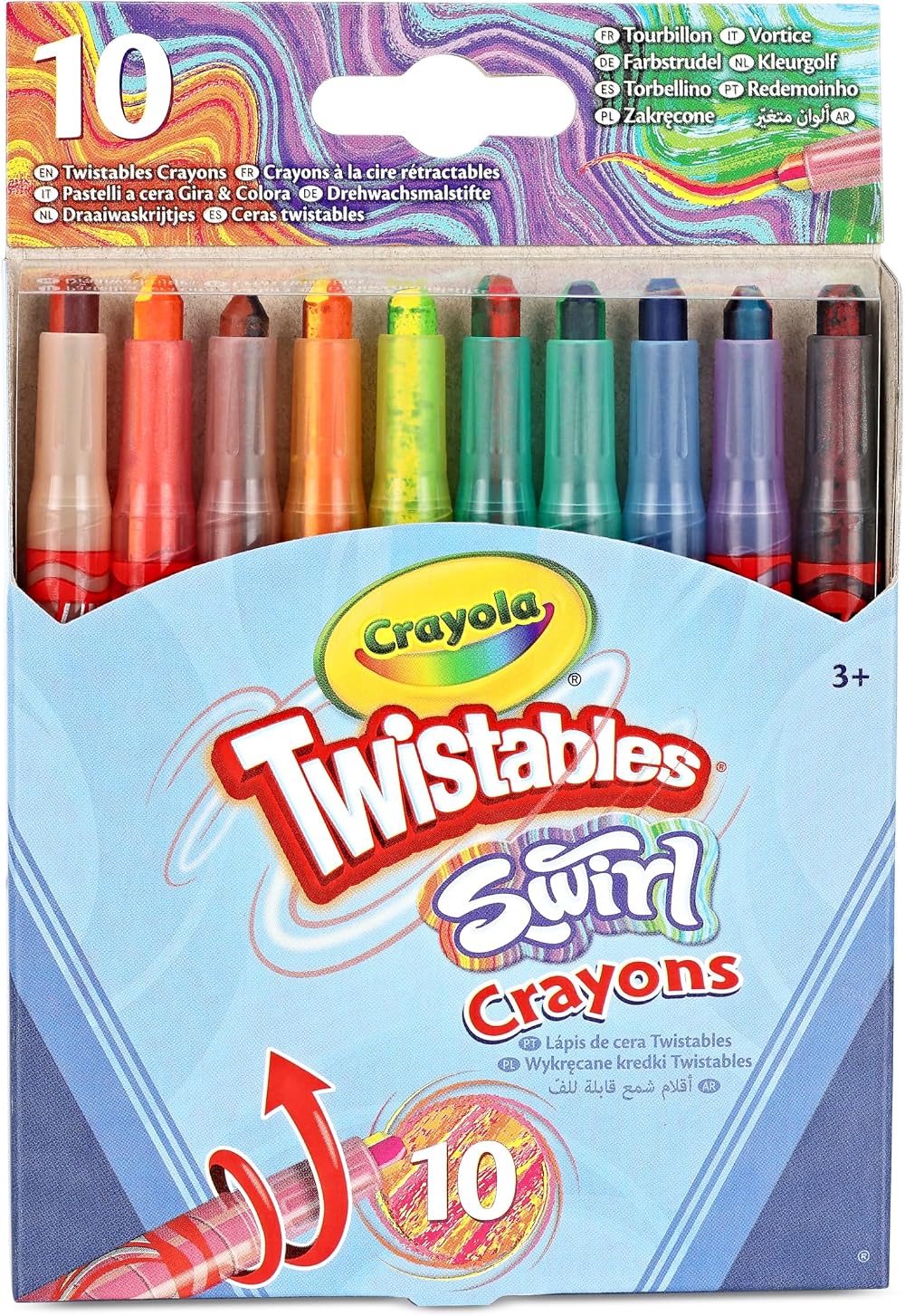 Crayola Swirl Mini Twistable Crayons Assorted 10 Pack 4 Colors Each